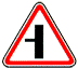 Знак 2.3.3 ПДД - Примыкание второстепенной дороги